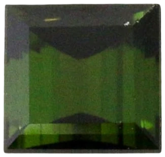 Chrome tourmaline, princess cut, 2.05ct