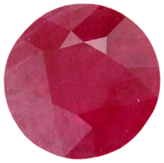 Ruby, round brilliant cut, 1.63ct
