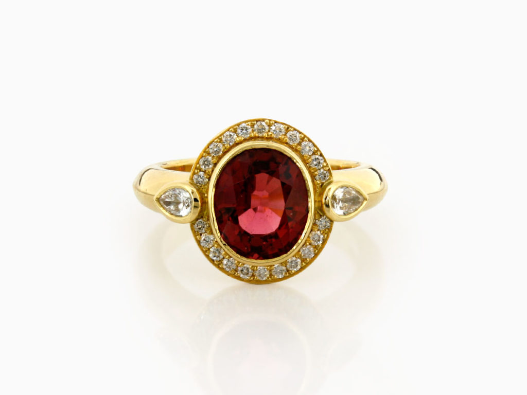 Tourmaline & Diamond Dress Ring