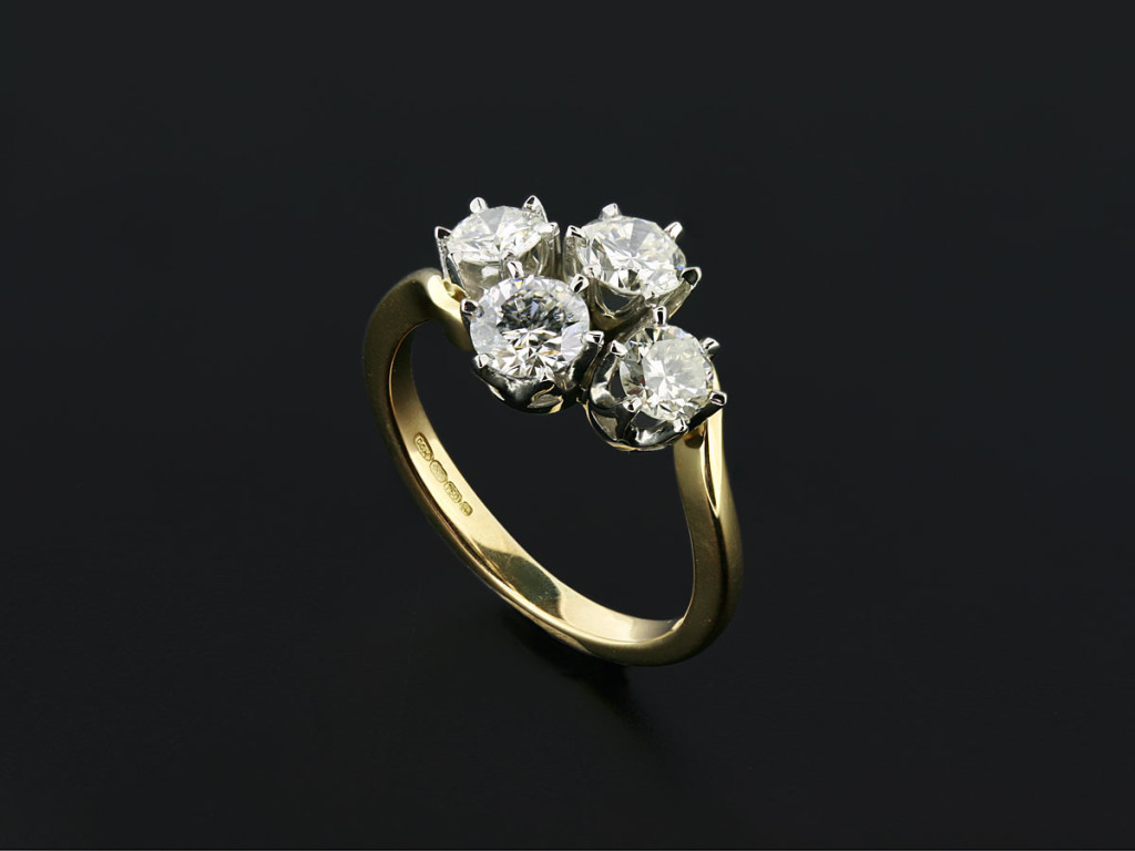 Diamond Cluster Ring