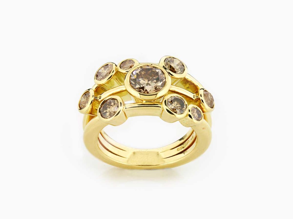 Brown Diamond Ring