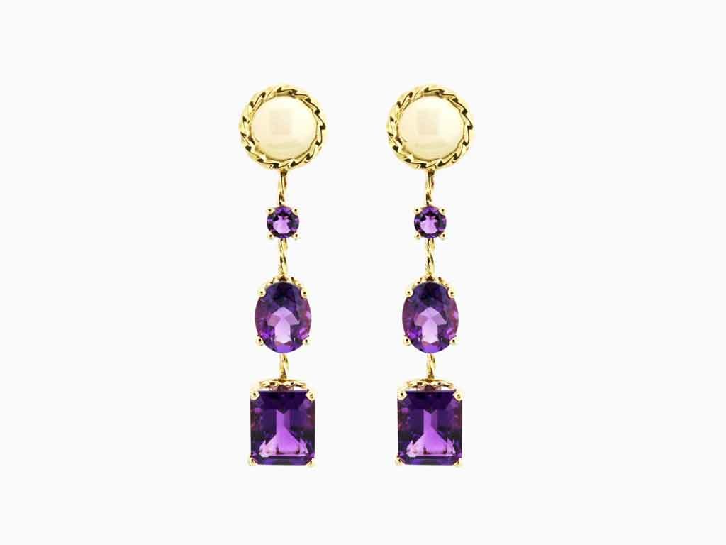 Amethyst Drop Earrings