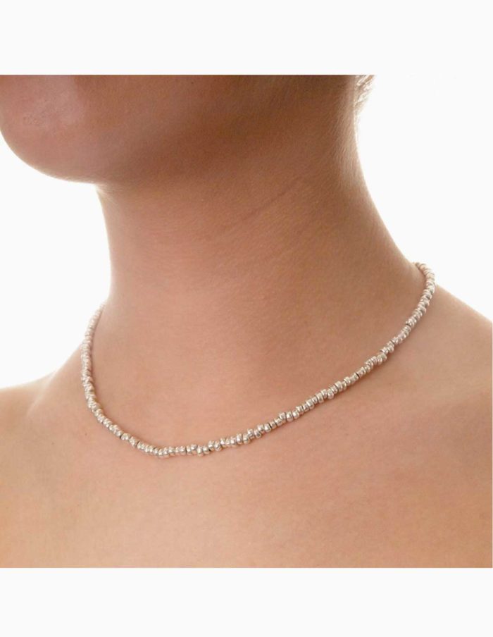 Silver Nugget Nomad Necklace