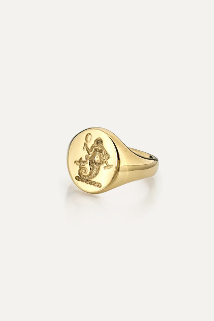 Seal Engraved Signet Ring