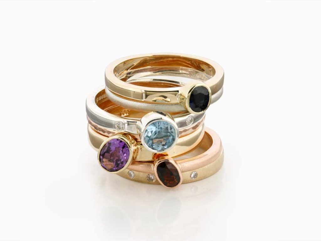 Gold Stacking Ring Set