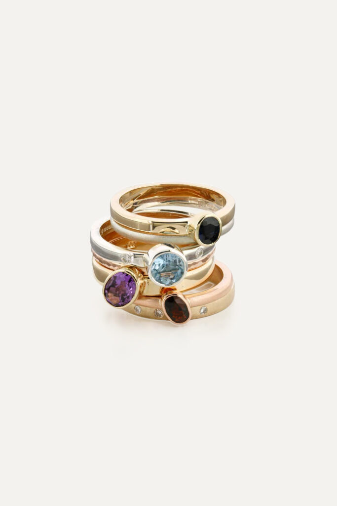 Gold Stacking Ring Set
