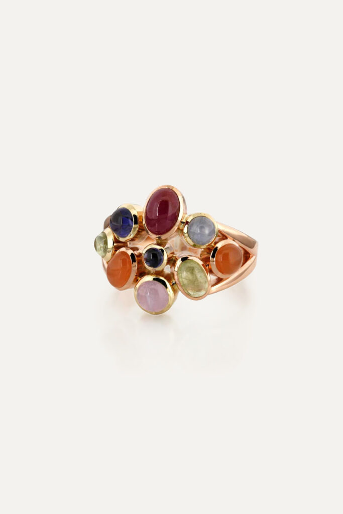 Multi-Stone Cabochon Ring