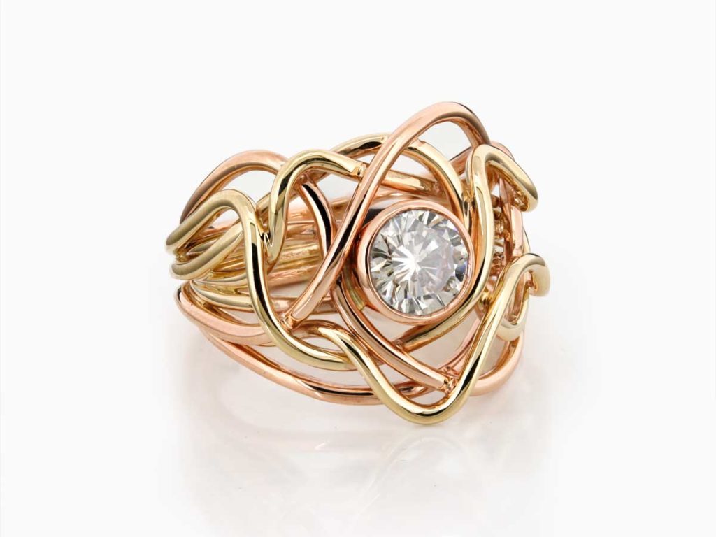 Diamond Wave Ring