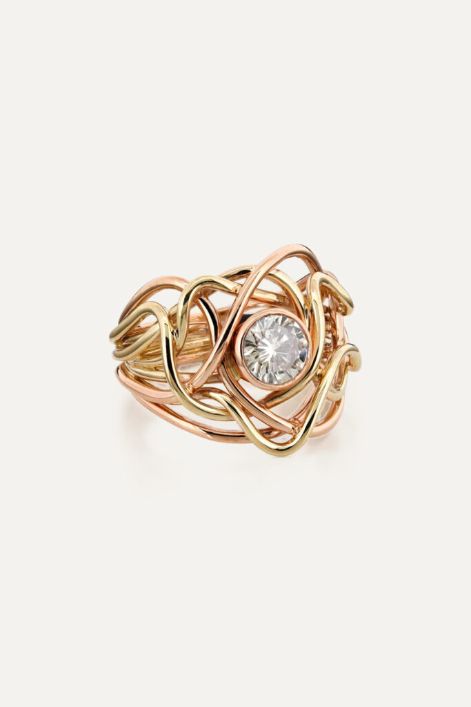 Diamond Wave Ring