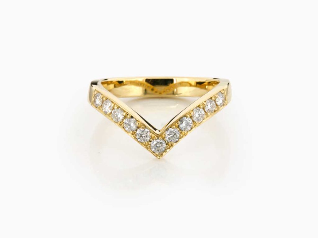 Diamond Wishbone Eternity Ring