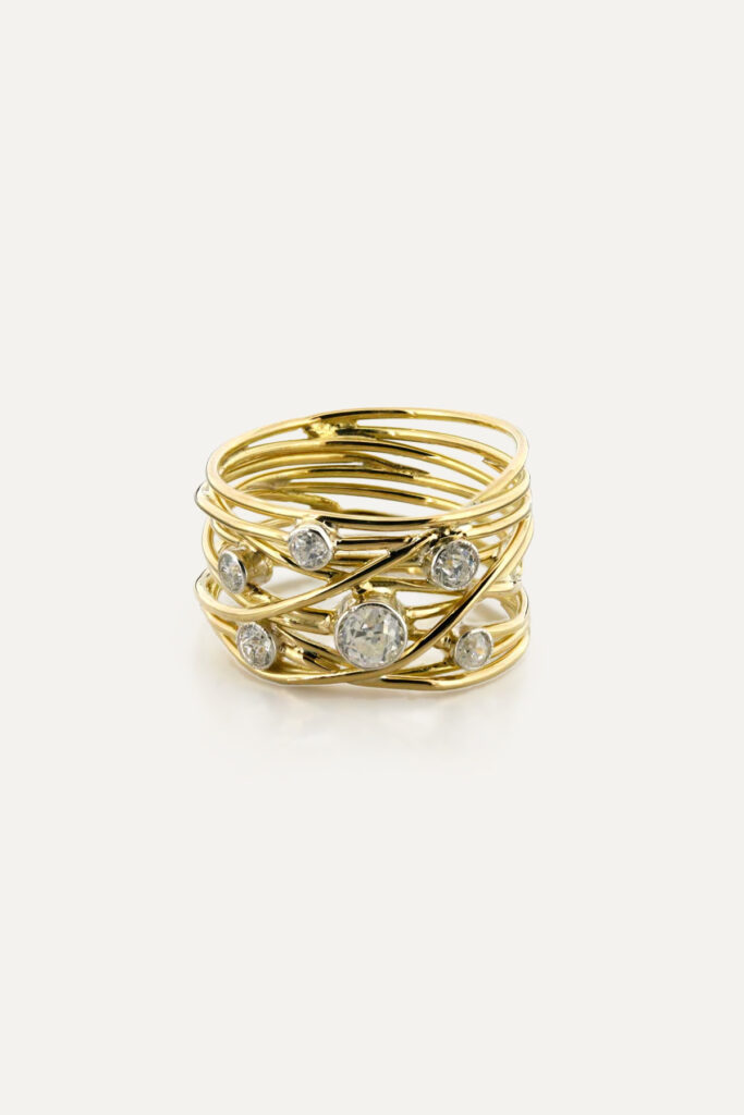 Gold & Diamond Wrap Ring
