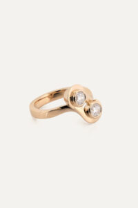 Carbon Inspired Diamond Ring