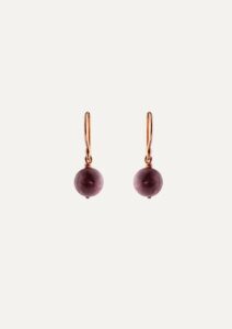 JCP Drop earrings round tourmaline beads on 9ct rose gold hook wires