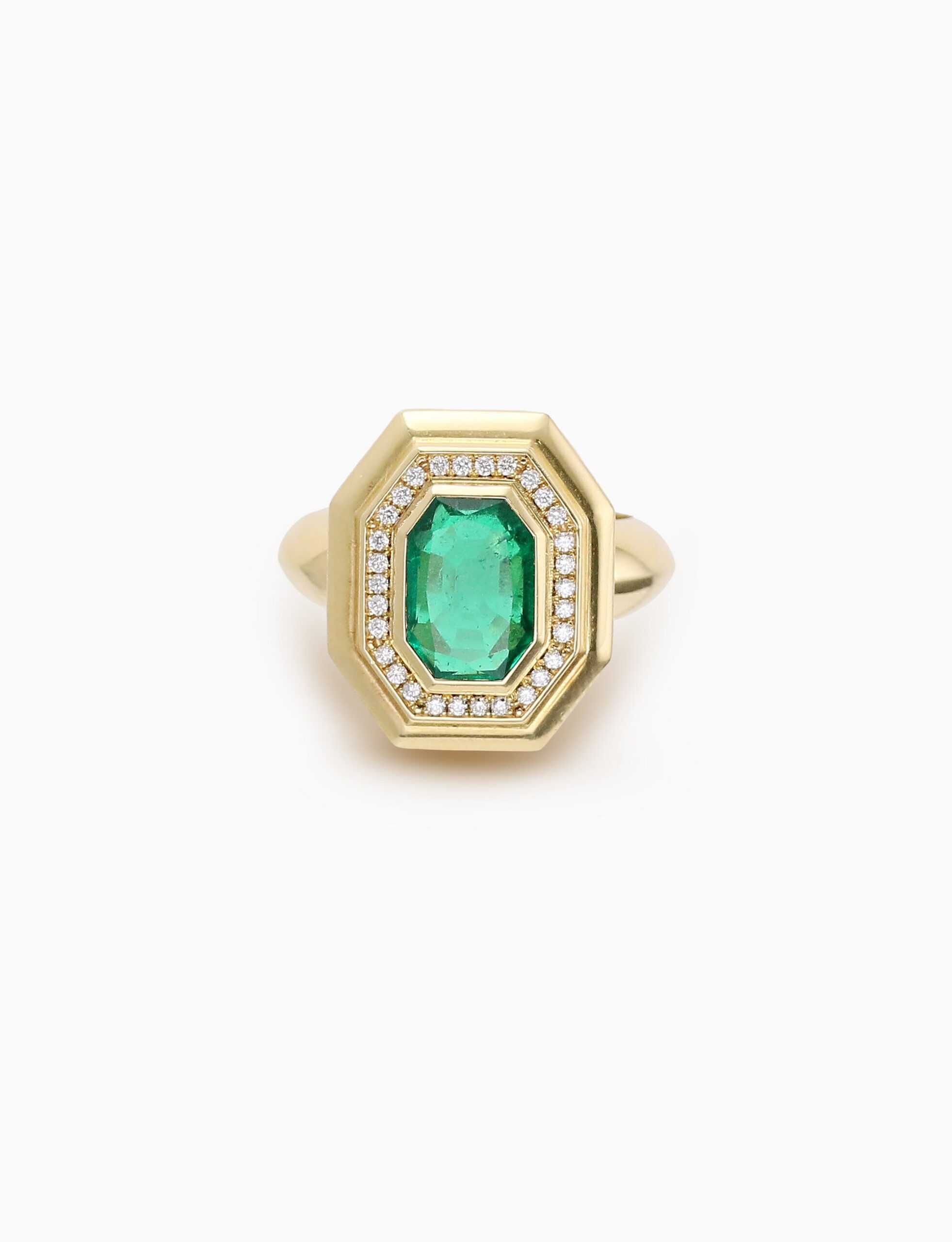Emerald & Diamond Roma Ring