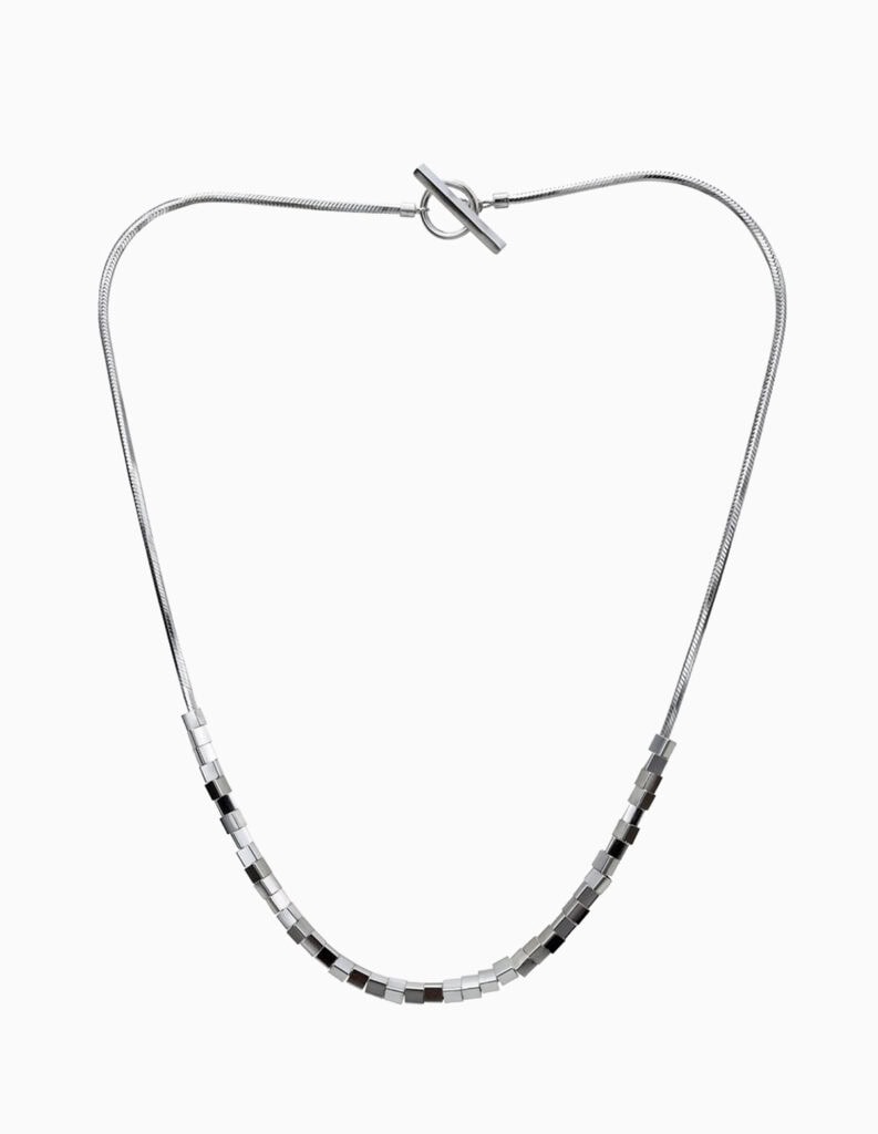 Necklace metropolis T Bar silver