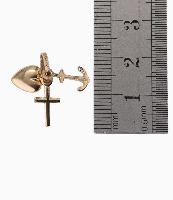 9ct Faith Hope Charity Charm