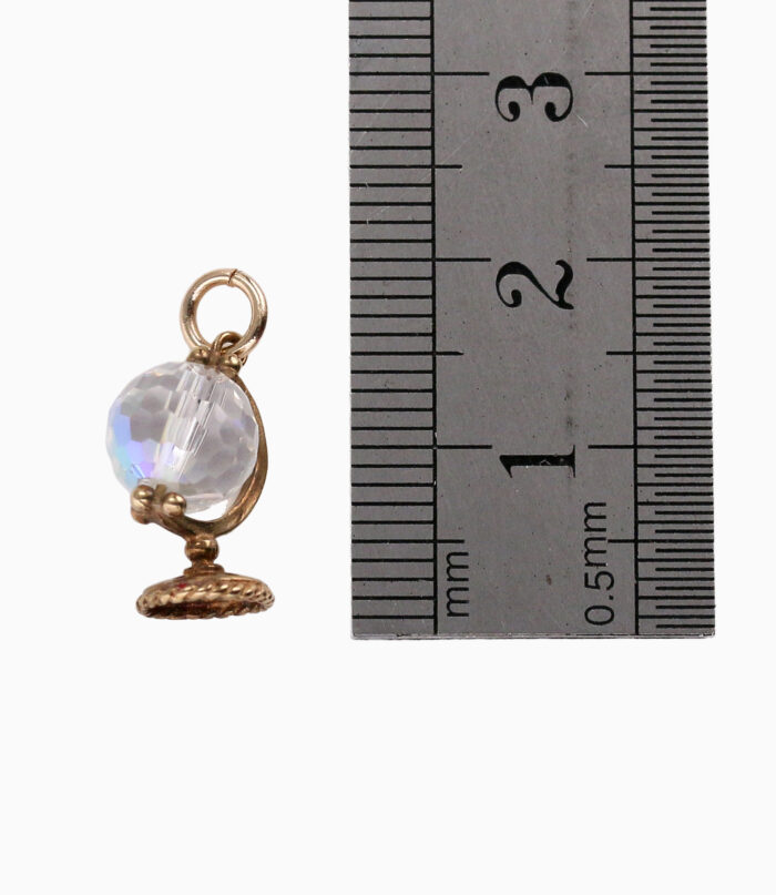 9ct Gold Spinning Globe Charm
