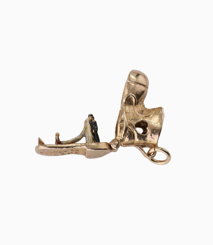 9ct Gold Bride & Groom Boot Charm