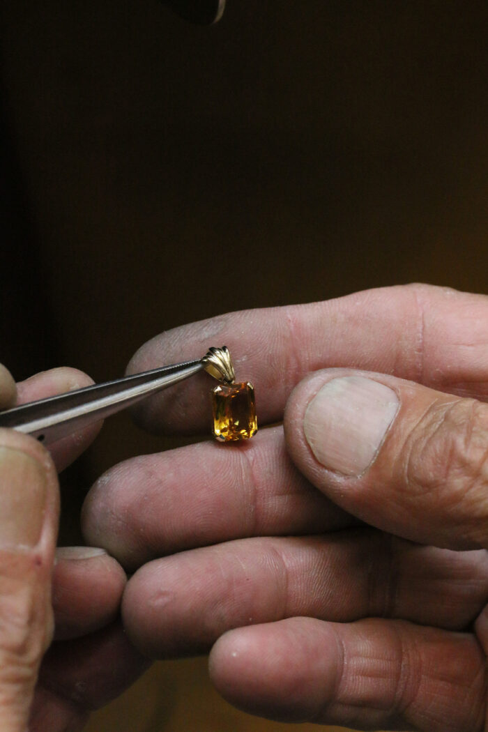 9ct Gold Citrine Pendant