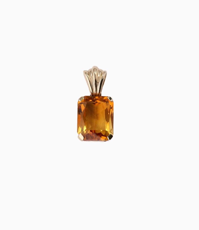 9ct Gold Citrine Pendant