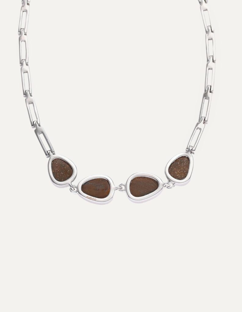 Bracelet FF doublet 4 stone silver